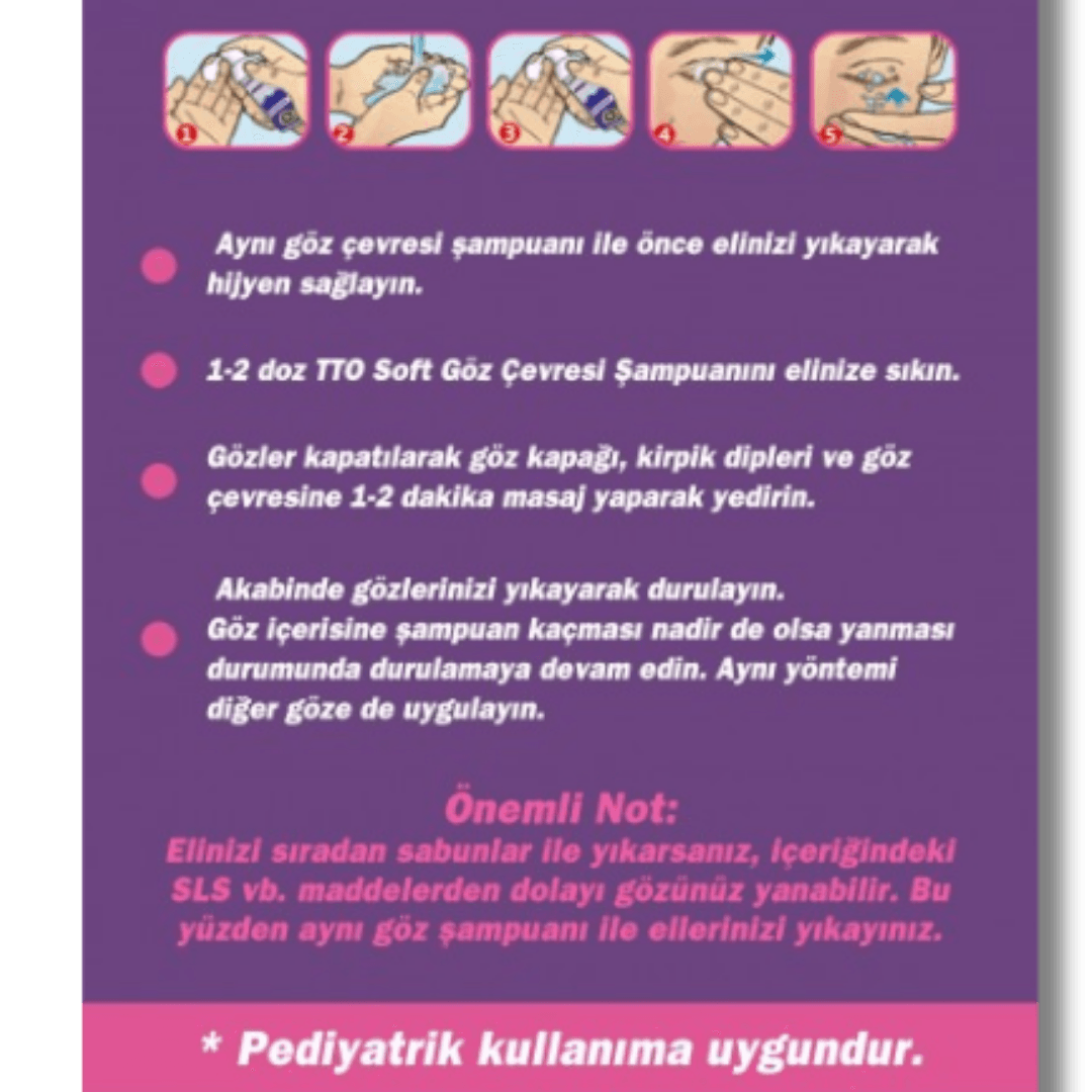 TTO Soft Göz Çevresi Şampuanı 125 ml