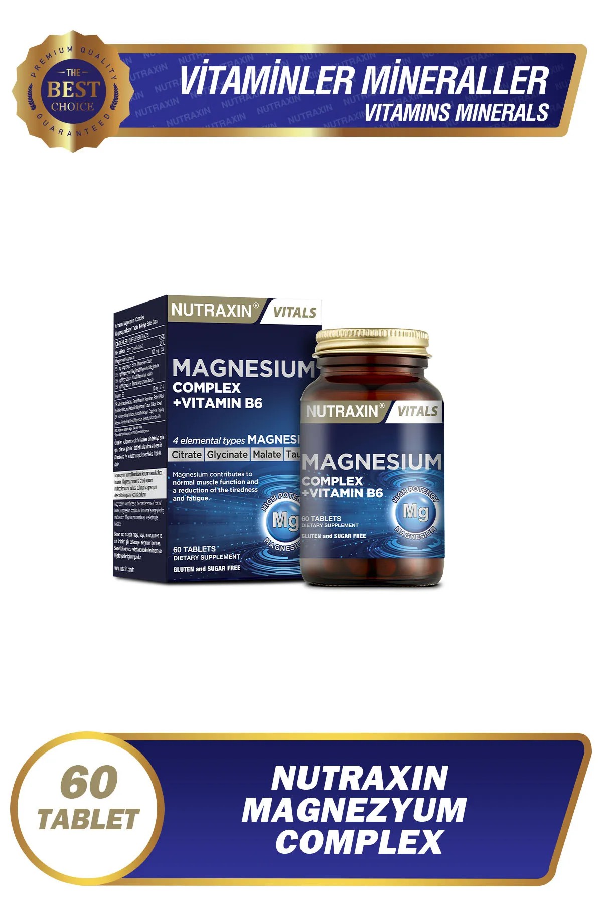 Nutraxin Magnesium Complex 60 Tablet