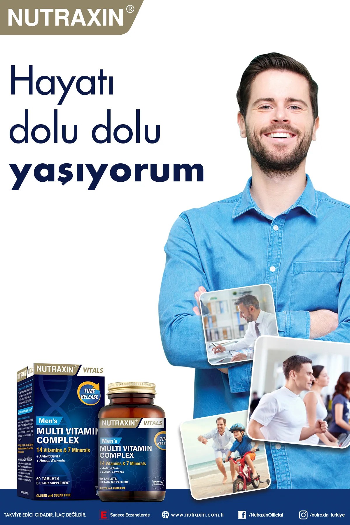 Nutraxin Mens Multi Vitamin Complex Avantaj Paket - 2. % 50 İndirimli