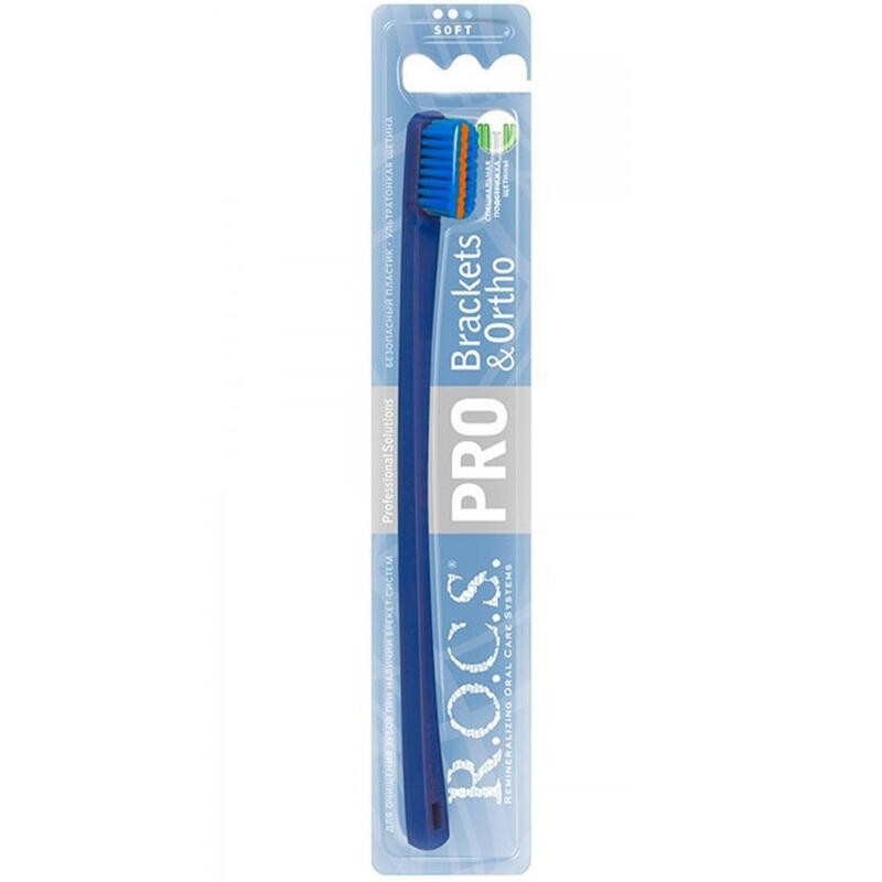 Rocs Pro Brackets Ortho Soft Diş Fırçası - Mavi