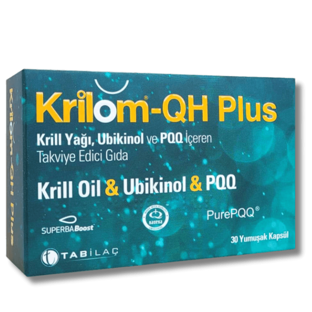 Tab İlaç Krilom-QH Plus Krill Yağı İçeren Takviye Edici Gıda 30 Kapsül