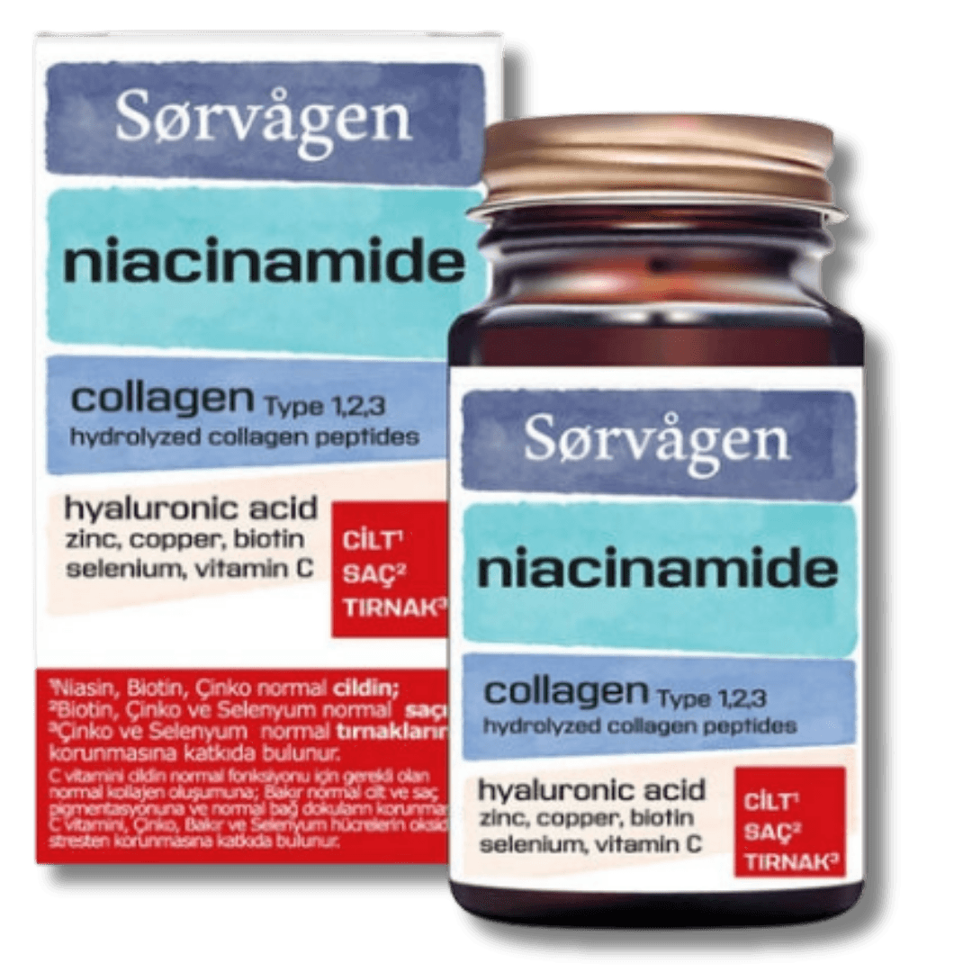 Sorvagen Niacinamide Collagen Hyaluronic Acid 60 Tablet