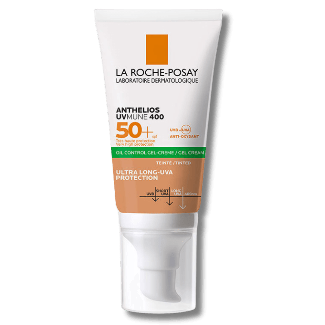 La Roche Posay Anthelios Oil Control Gel Cream SPF50+ Yağlı ve Karma Ciltler İçin Renkli Yüz Güneş Kremi 50 ml