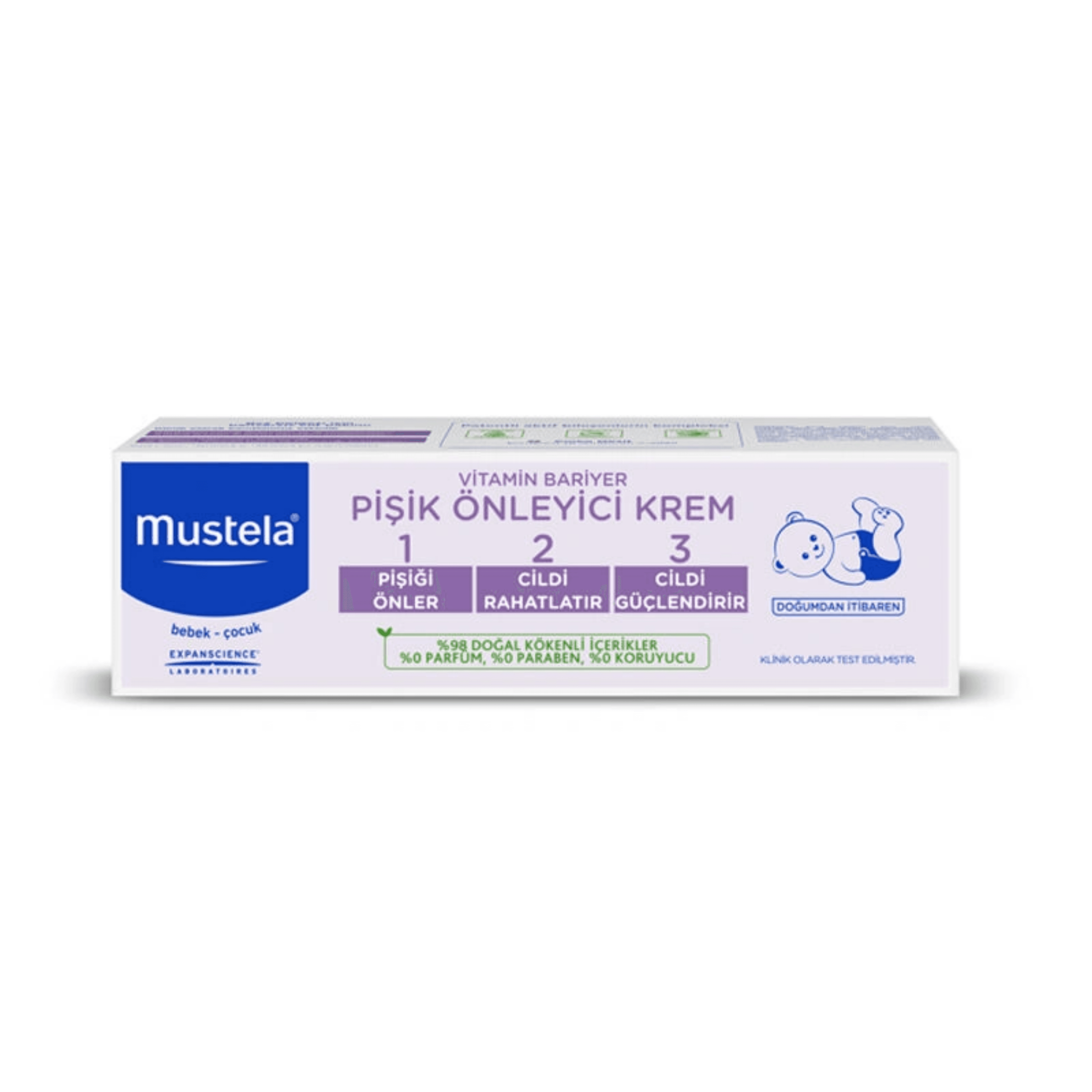 Mustela Vitamin Barrier 1.2.3 Pişik Kremi 100 ml