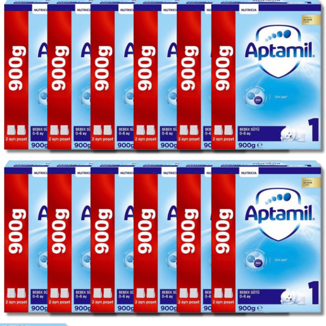 Aptamil 1 Bebek Sütü 900 gr 0-6 Ay - 12 adet