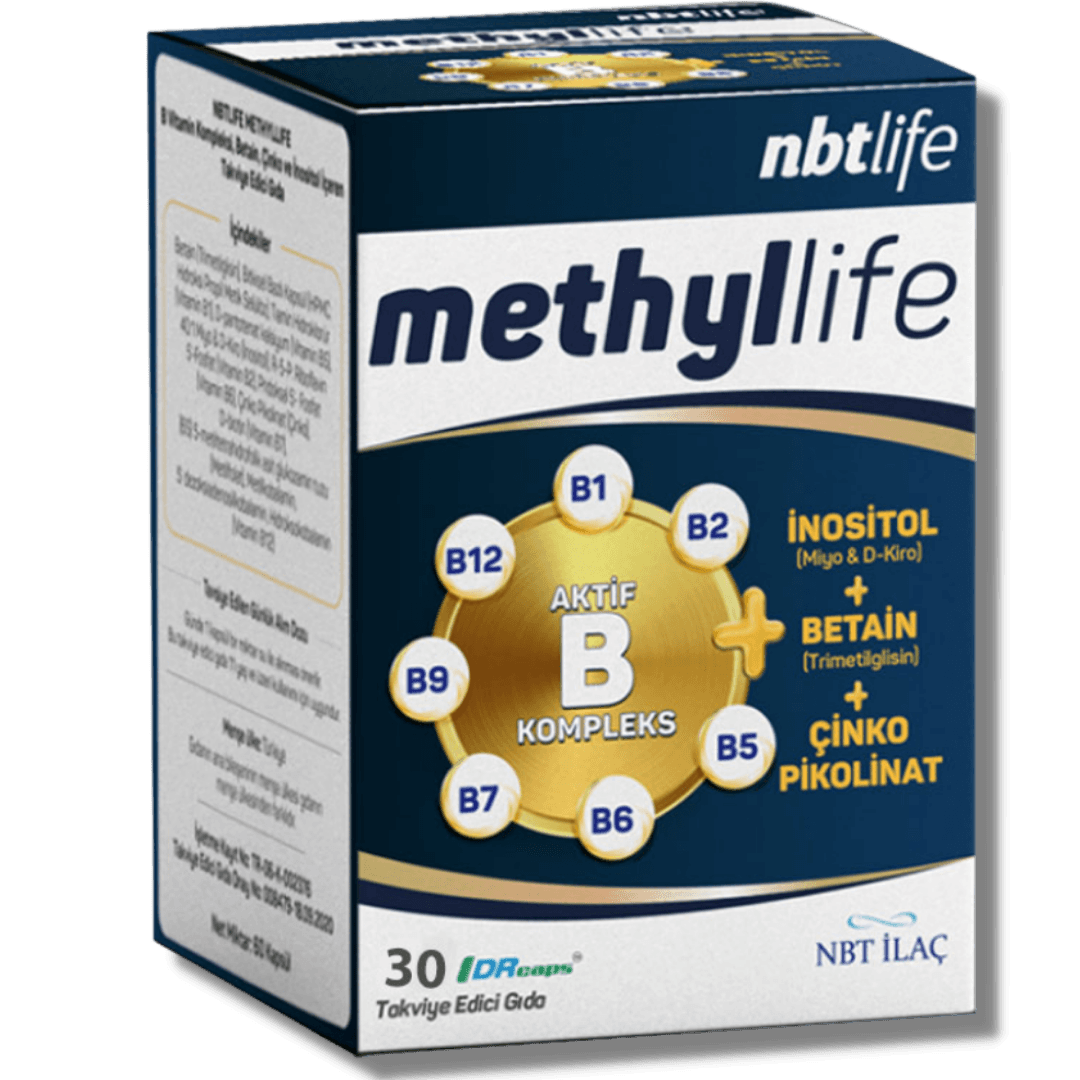 Nbtlife Methyllife Aktif Vitamin B Kompleks 30 Kapsül