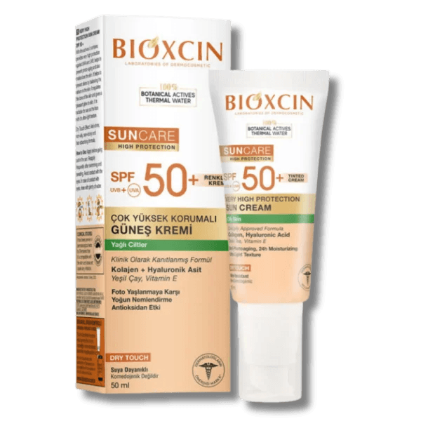 Bioxcin Sun Care Yağlı Ciltler için Güneş Kremi SPF 50+ 50 ml - Renkli