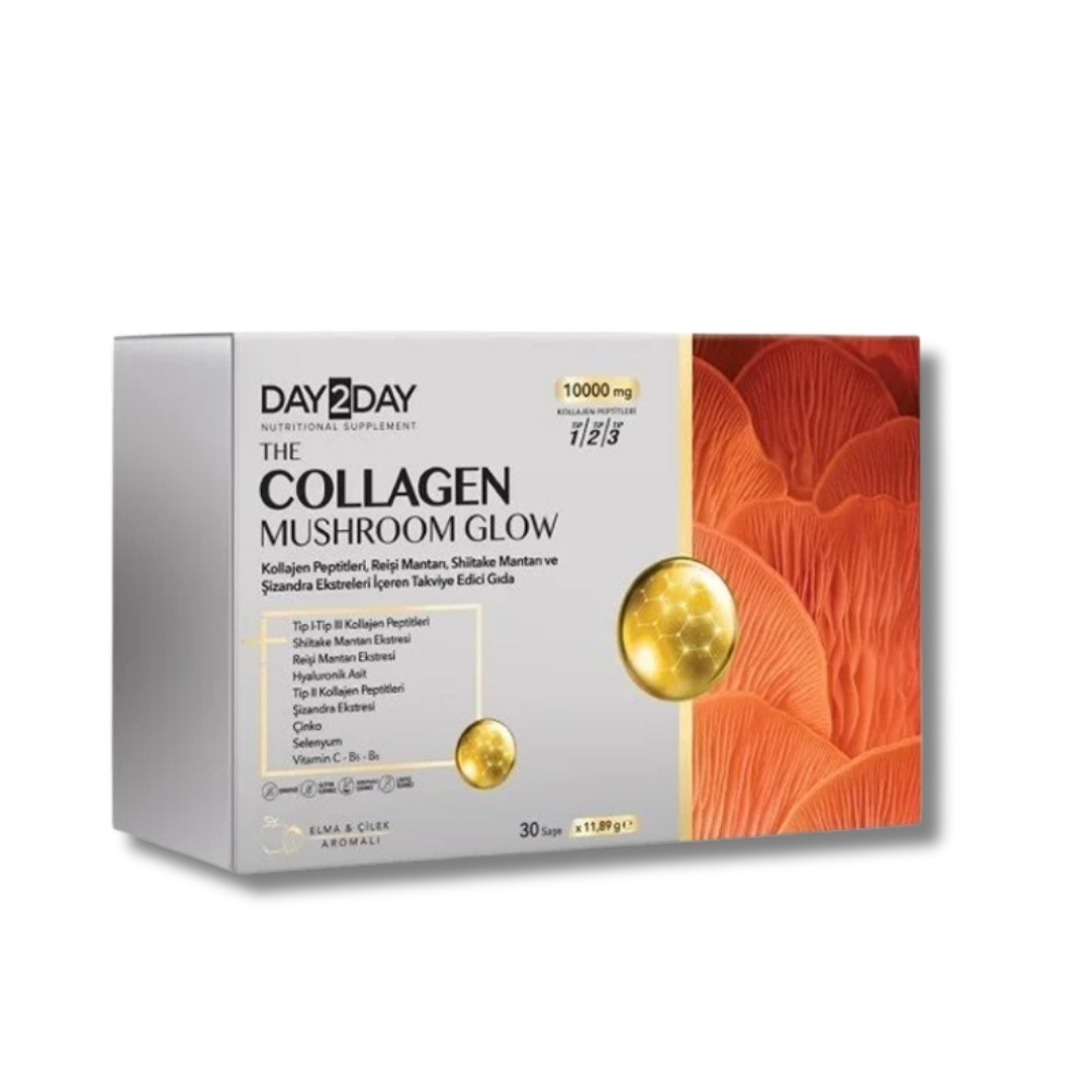 Day2Day The Collagen Mushroom Glow Takviye Edici Gıda 30 Saşe