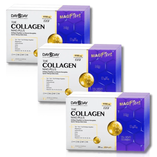 Day2Day Collagen Mag Plus Çilek Karpuz Aromalı 3x30 Saşe