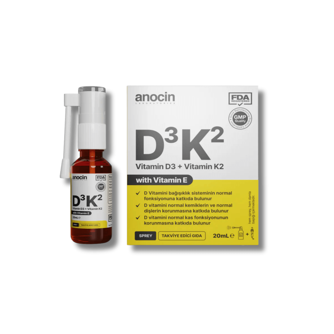Anocin Vitamin D3K2 Sprey Damla 20 ml