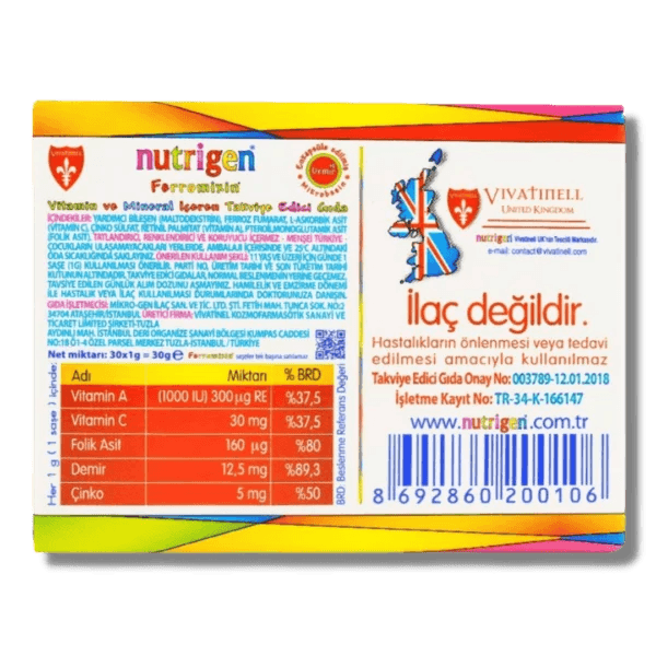 Nutrigen Ferromixin 30 Saşe