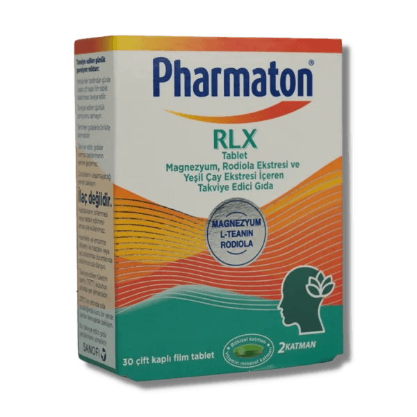 Pharmaton RLX Magnezyum & Rhodiola & Yeşil Çay 30 Tablet