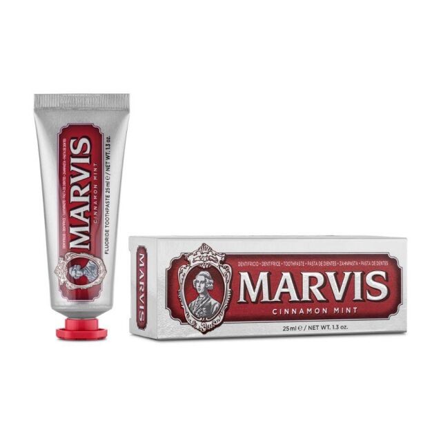 Marvis Cinnamon Mint Diş Macunu 25ml Tarçın ve nane özlü diş macunu