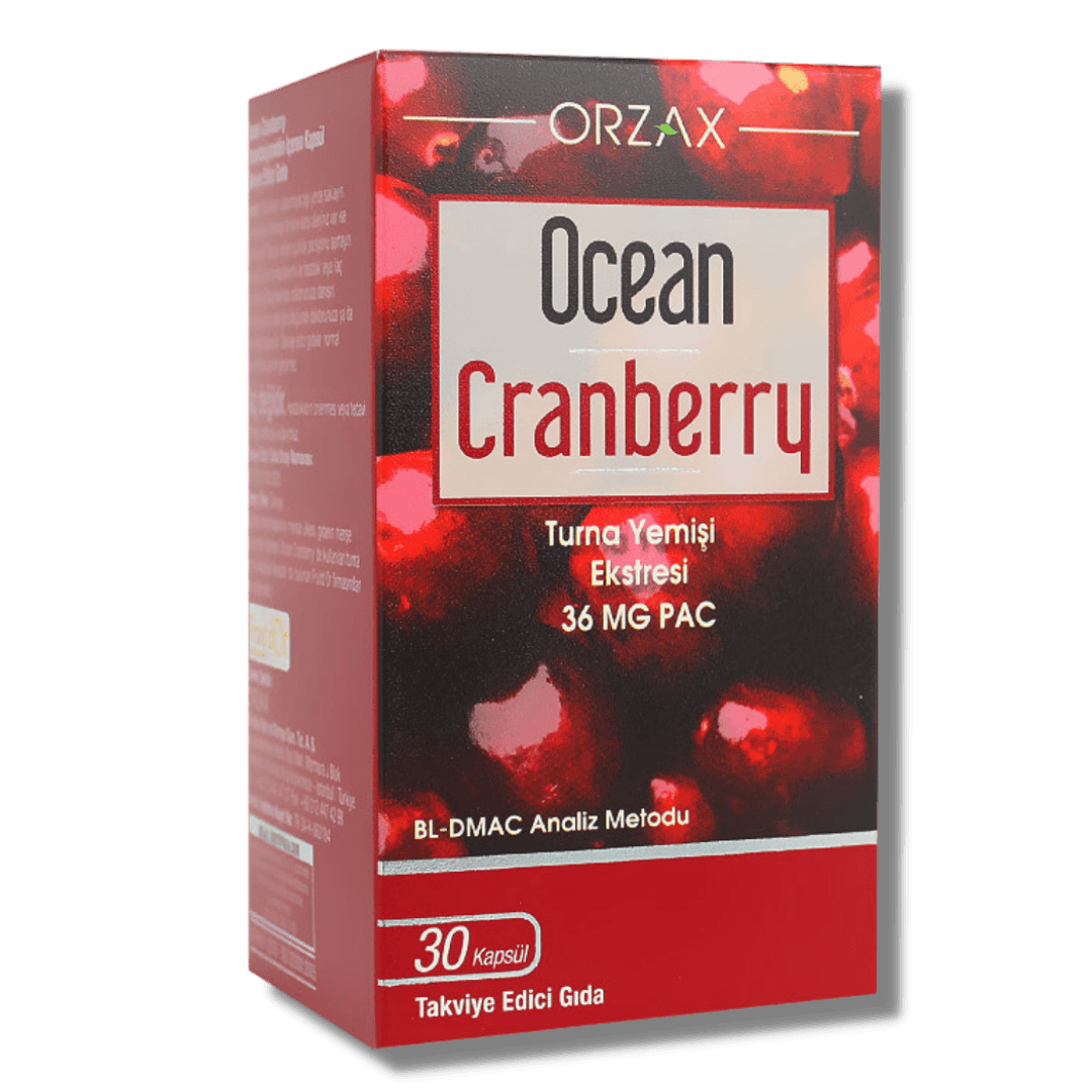 Ocean Cranberry Turna Yemişi Ekstresi 36 mg Pac 30 Kapsül