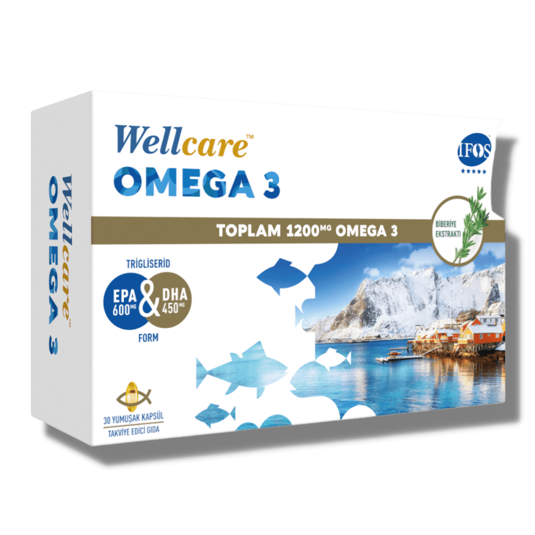 Wellcare Omega 3 Balık Yağı 1200 mg 30 Kapsül