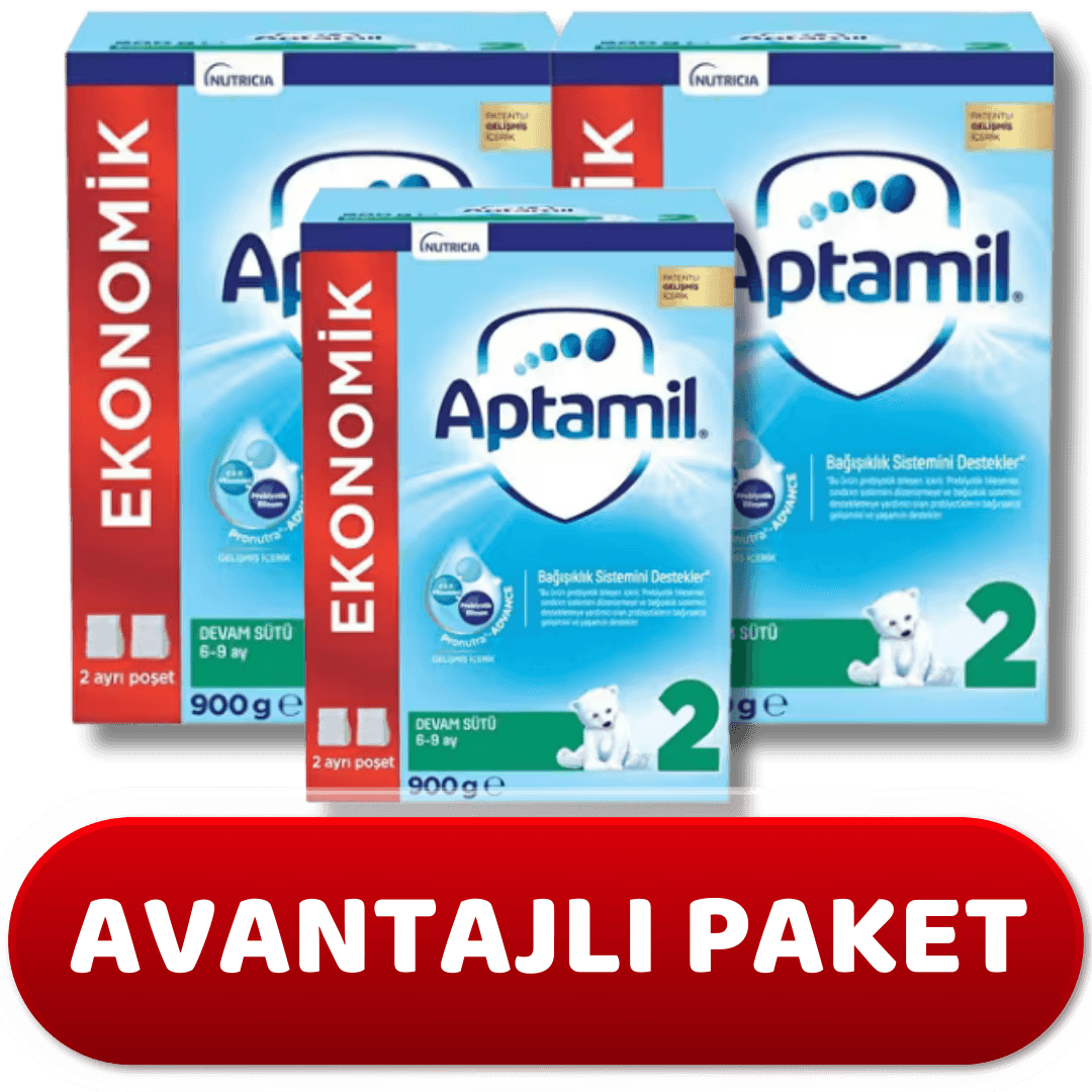 Aptamil 2 Devam Sütü 900 gr 6-9 Ay - 3 adet