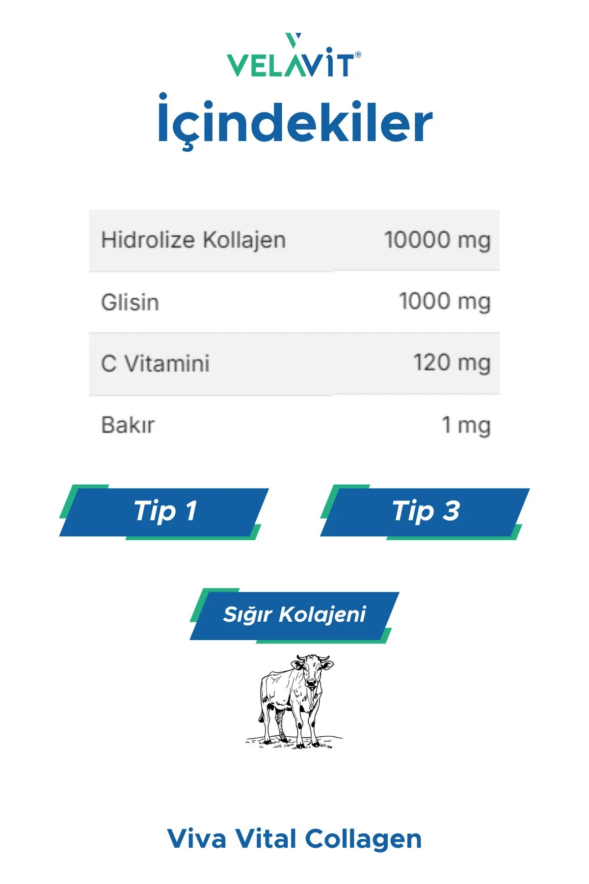 Velavit Viva Vital Collagen 3x30 Saşe Takviye Edici Gıda