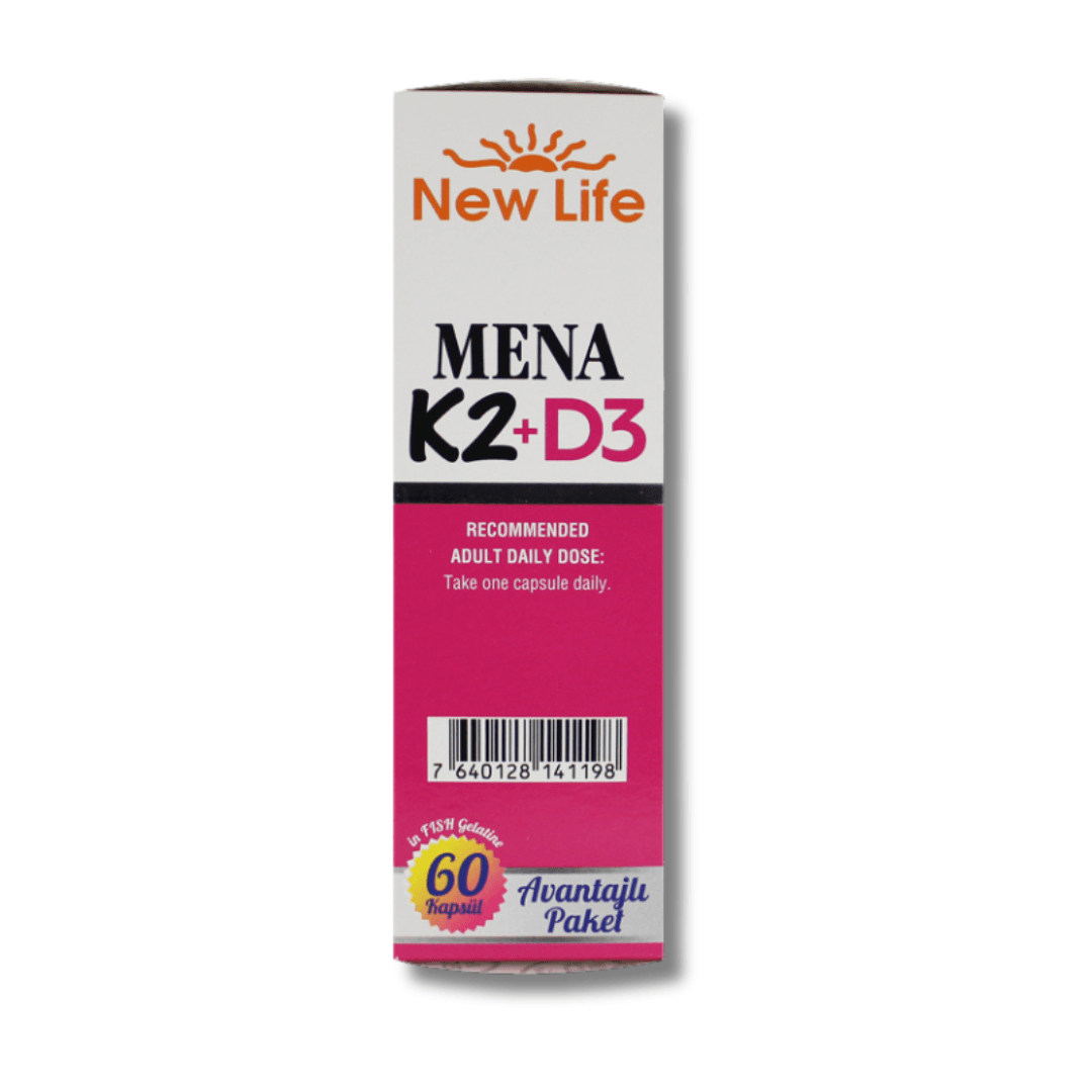 New Life Mena K2+D3 Takviye Edici Gıda 60 Kapsül
