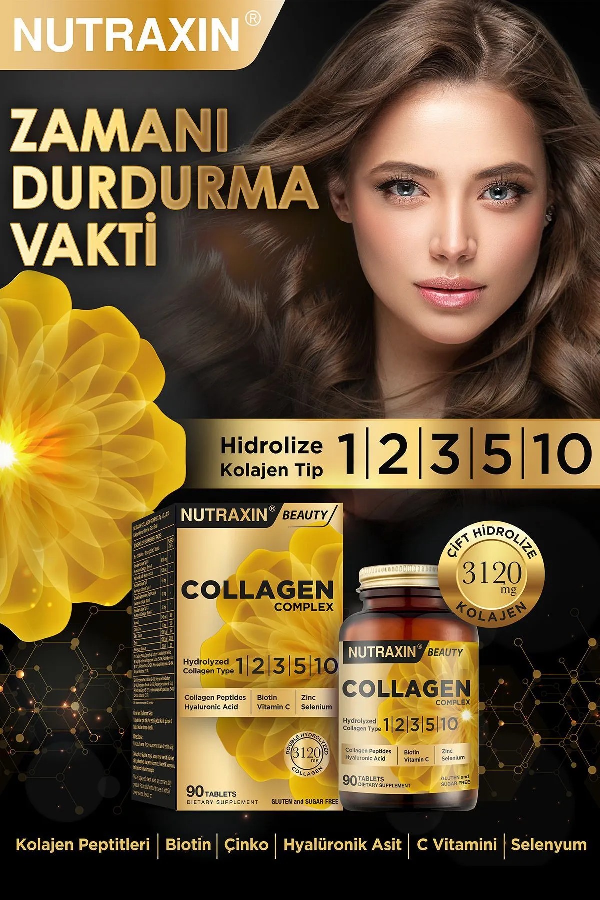 Nutraxin Beauty Collagen Complex 90 Tablet