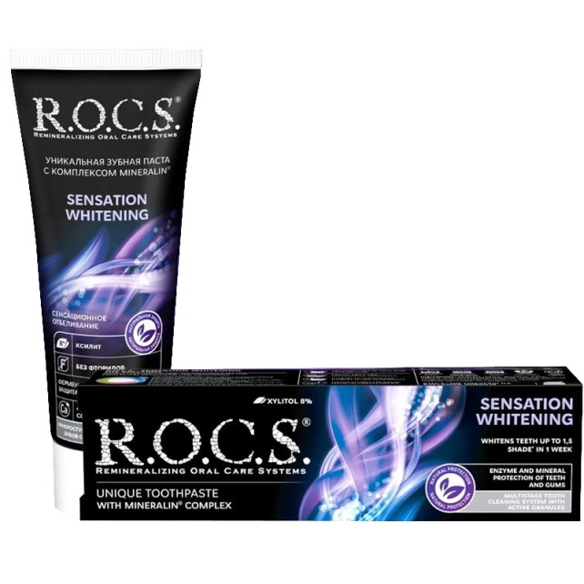 Rocs Sensation Whitening Beyazlatıcı Parlatıcı Diş Macunu 60ml