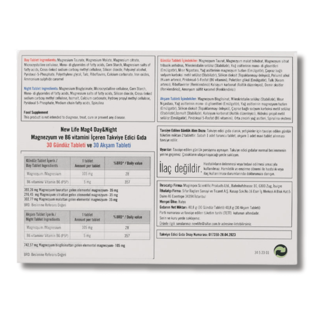 New Life Mag4 Day Night 60 Tablet