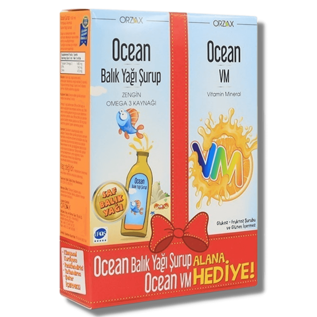 Ocean Balık Yağı 150 ml - Ocean Multivitamin Şurup HEDİYE