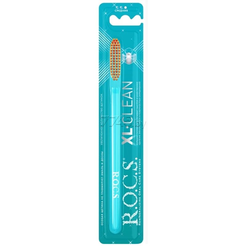 Rocs XL Clean Medium Diş Fırçası - Turuncu