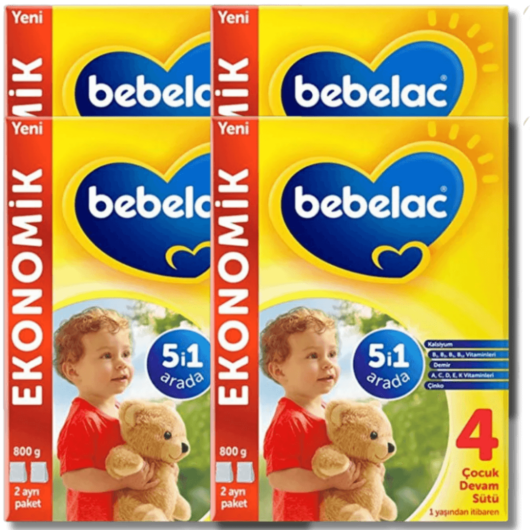 Bebelac 4 Çocuk Devam Sütü 800 Gram 1+ Yaş - 4 adet