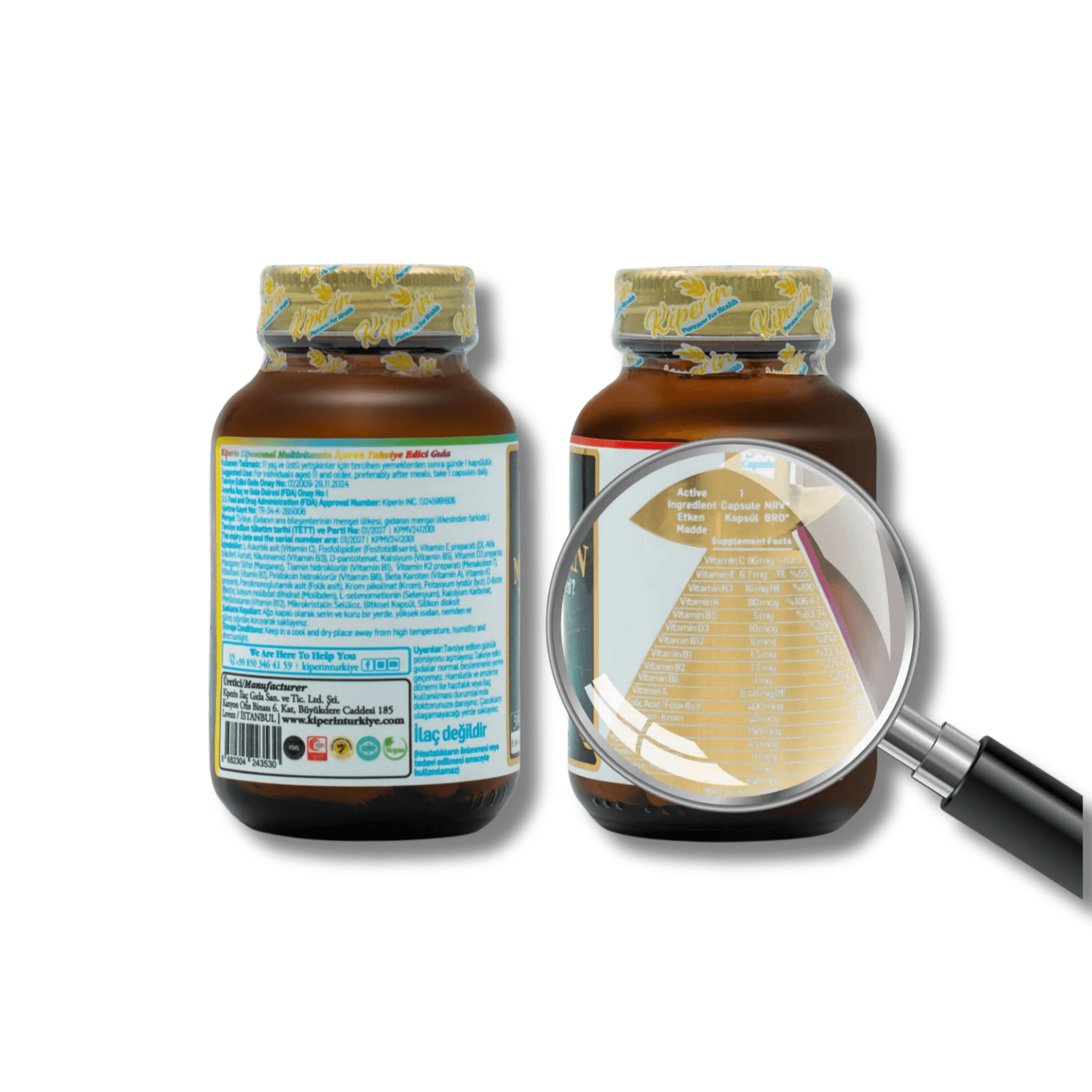 Kiperin Multivitamin Lipozomal 30 Kapsül