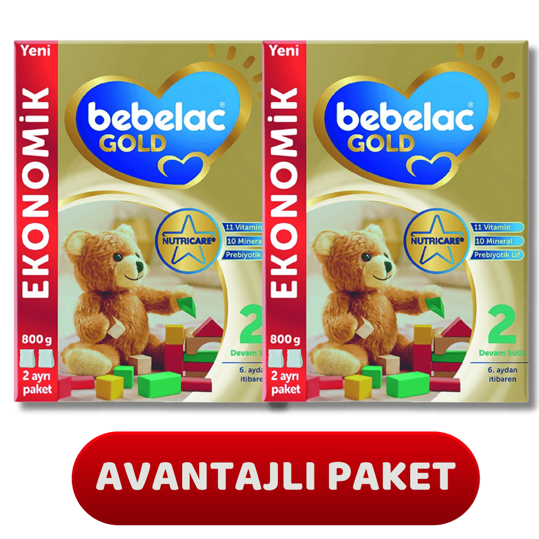 Bebelac Gold 2 Devam Sütü 800 gr 6-12 Ay - 2 adet