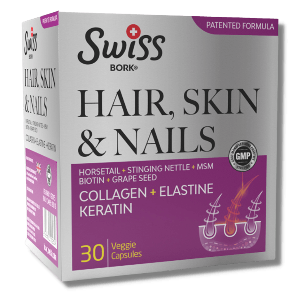 Swiss Bork Hair Skin Nail 30 Kapsül