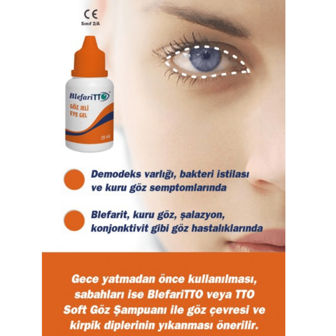 TTO Blephari Göz Çevresi Bakım Jeli 20 ml