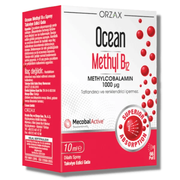 Ocean Methyl B12 Sprey 1000 mg 10 ml