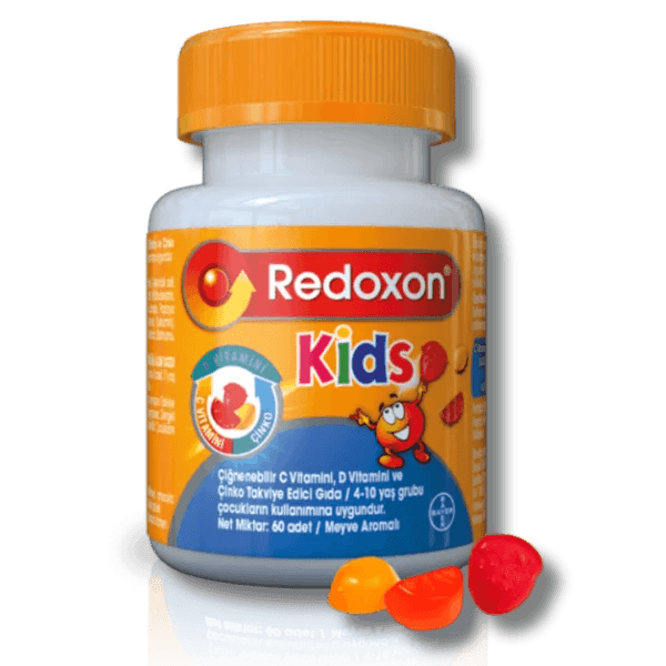 Redoxon 3'lü Etki Efervesan 15 Tablet + Redoxon Kids 60 Çiğnenebilir Tablet