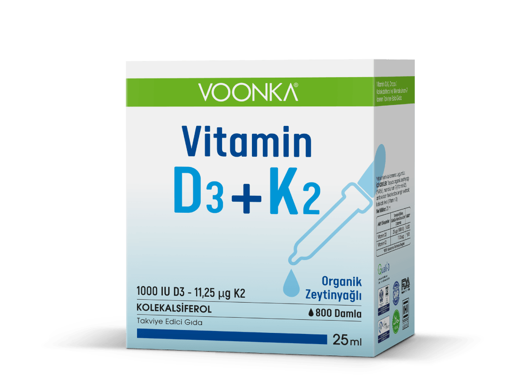 Voonka Vitamin D3+ K2 Sprey 25 ml