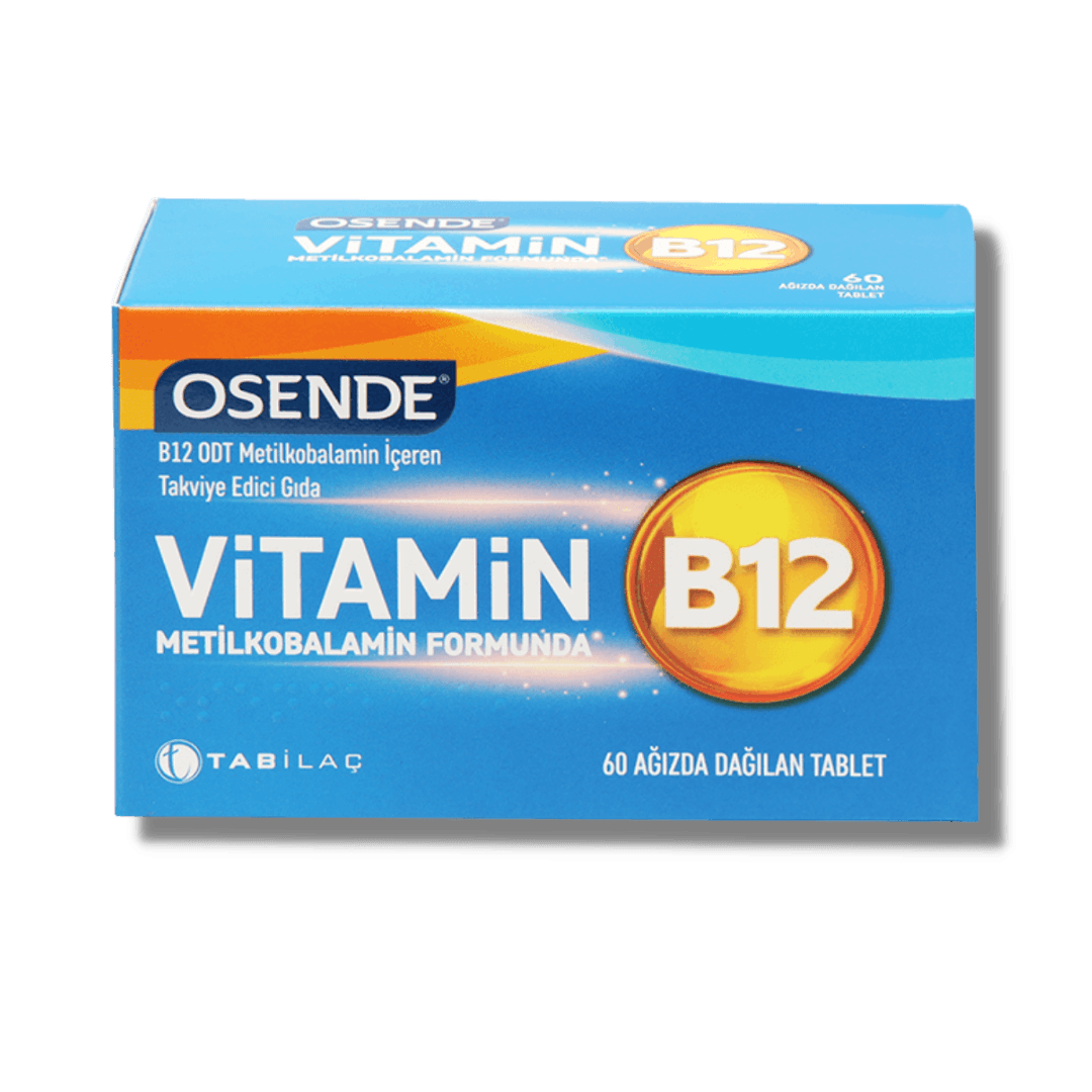 Osende Vitamin B12 60 Ağızda Dağılan Tablet