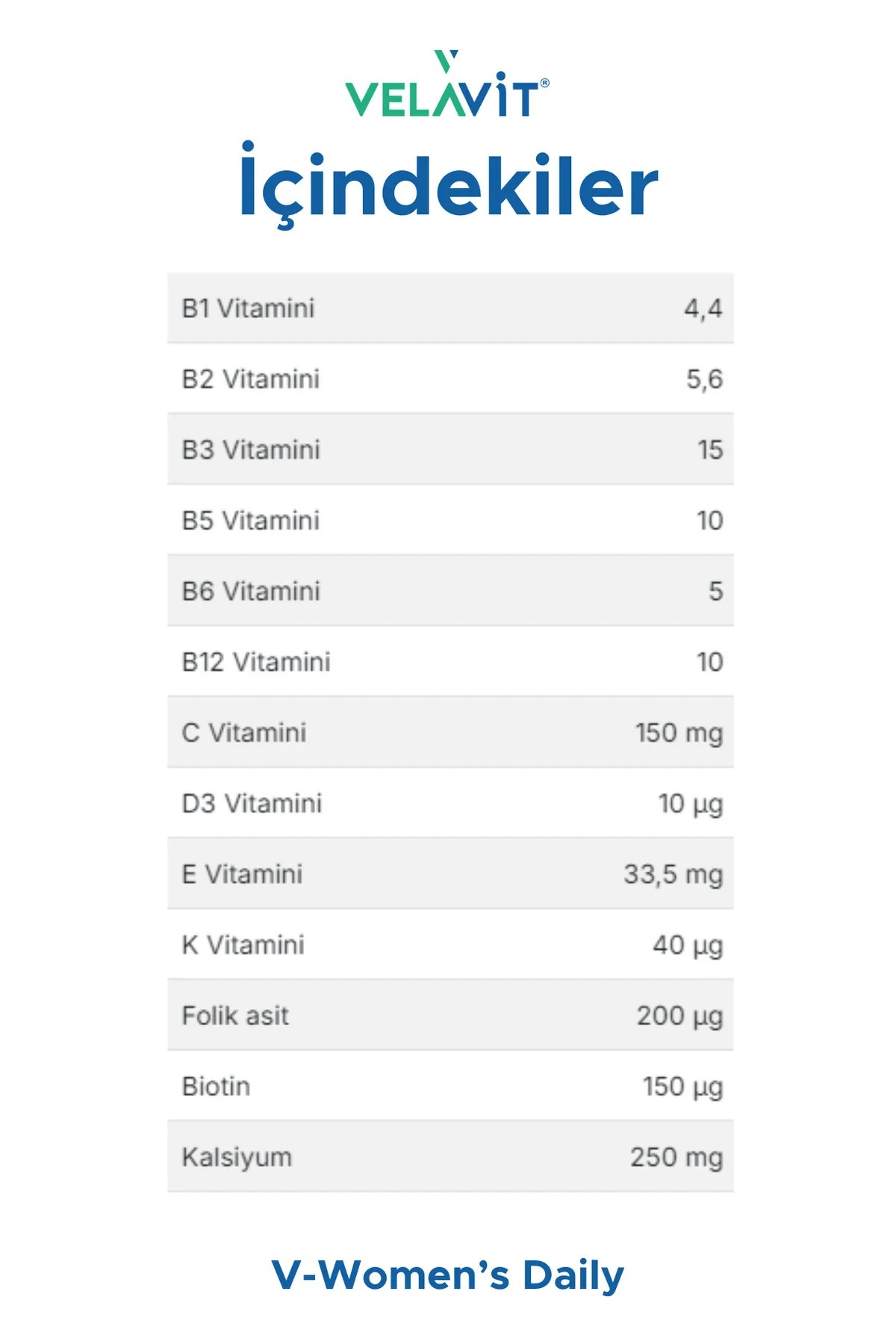 Velavit V-Women's Daily 30 Tablet
