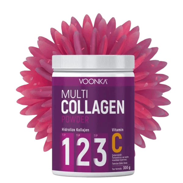 Voonka Multi Collagen Powder Vitamin C 3x300 gr Takviye Edici Gıda