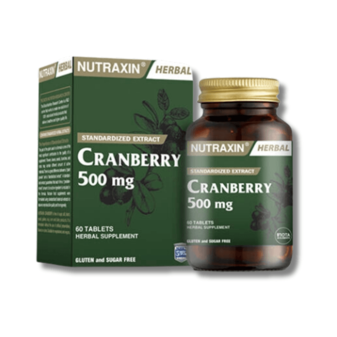 Nutraxin Cranberry 500 mg Takviye Edici Gıda 60 Tablet