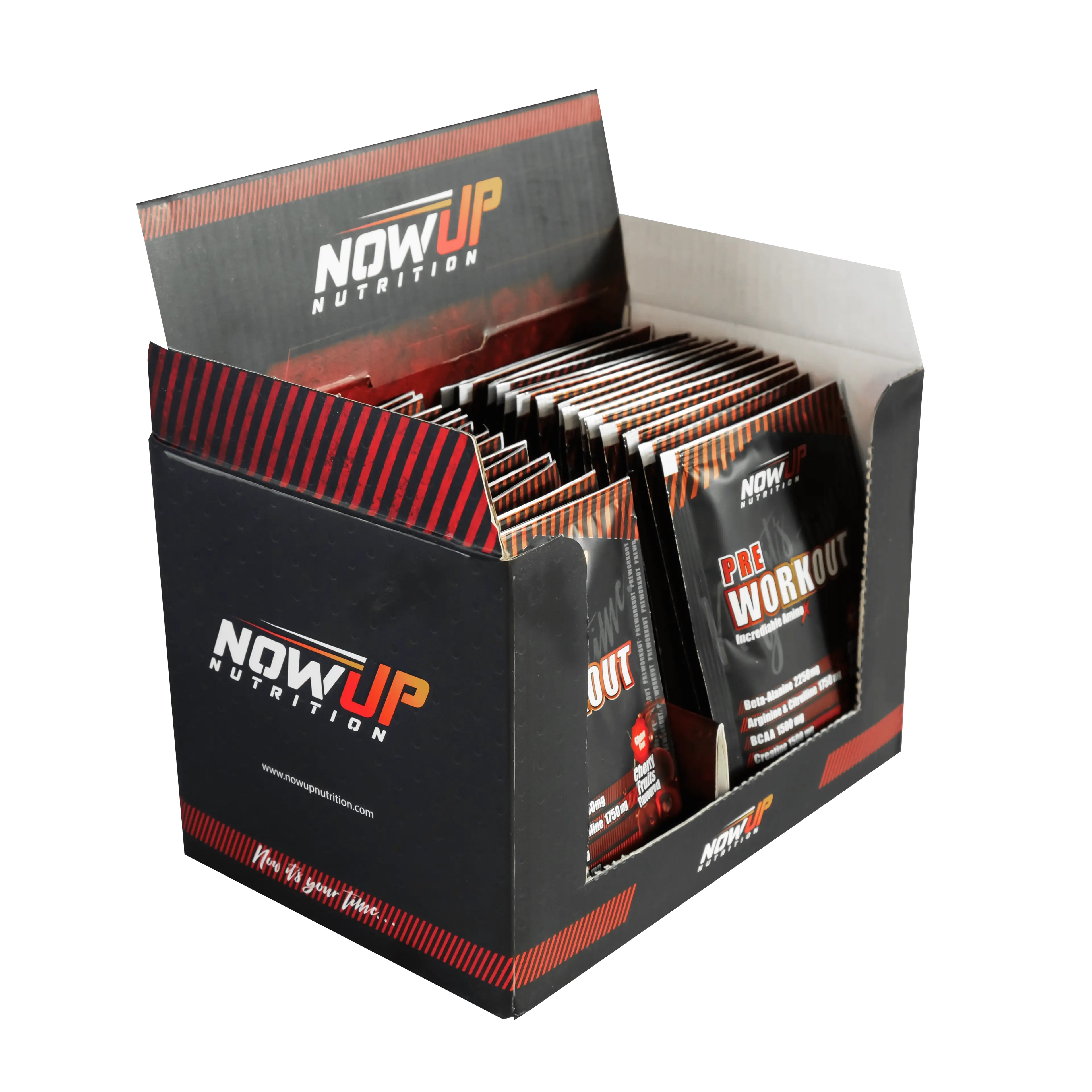 NOWUP NUTRITION Pre - Workout Incredible Effect Amino Asit Vişne Aromalı - 12 gr. x 30 Adet Saşe
