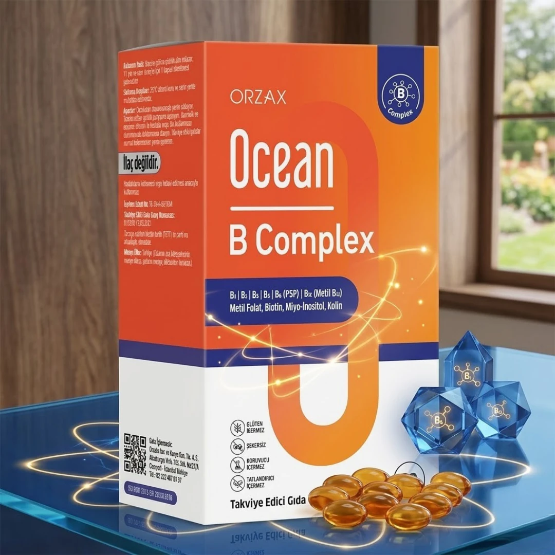Ocean B Complex Folik Asit İnositol 50 Kapsül Fiyatı ve Yorumlarıı