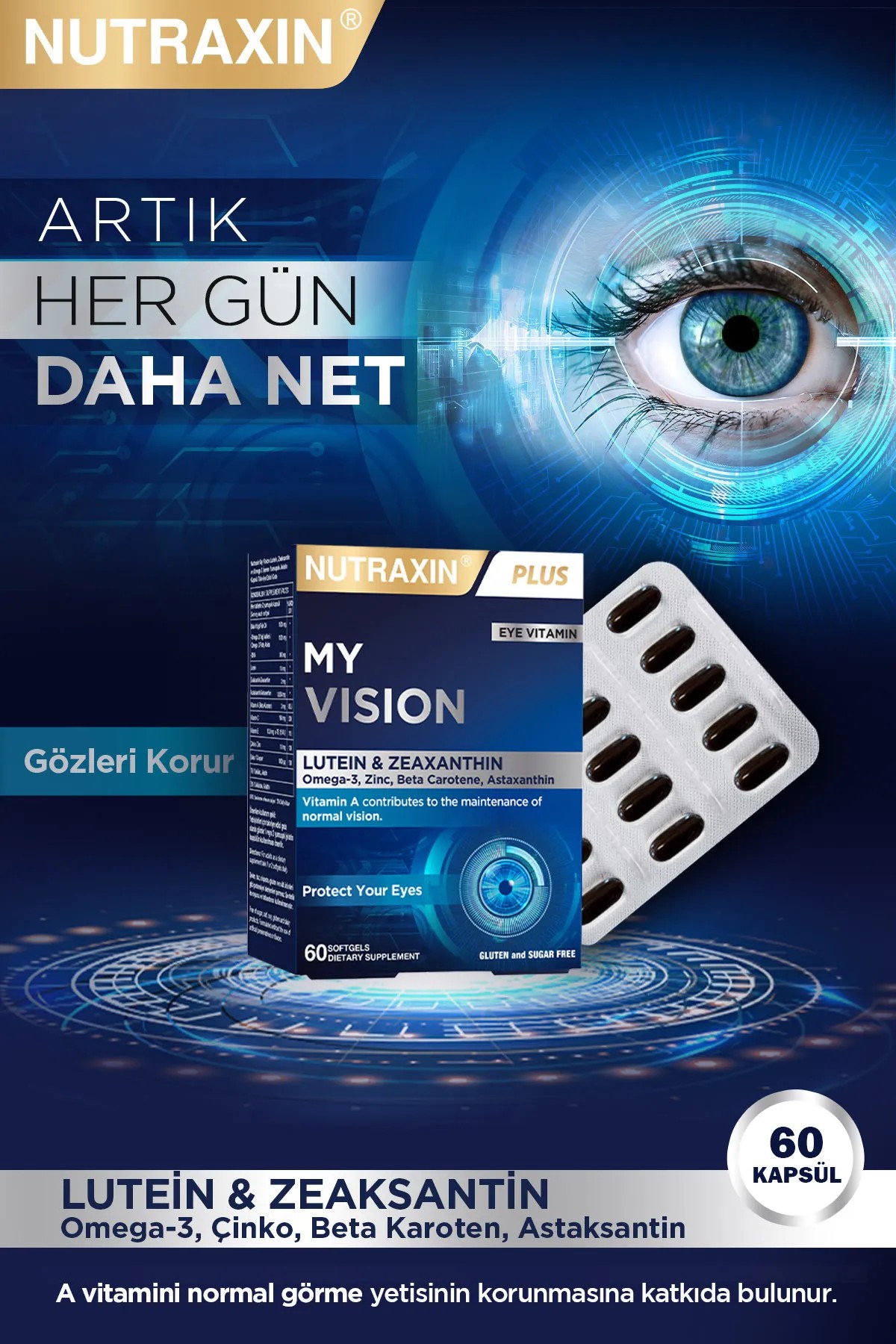 Nutraxin Plus My Vision 60 Kapsül