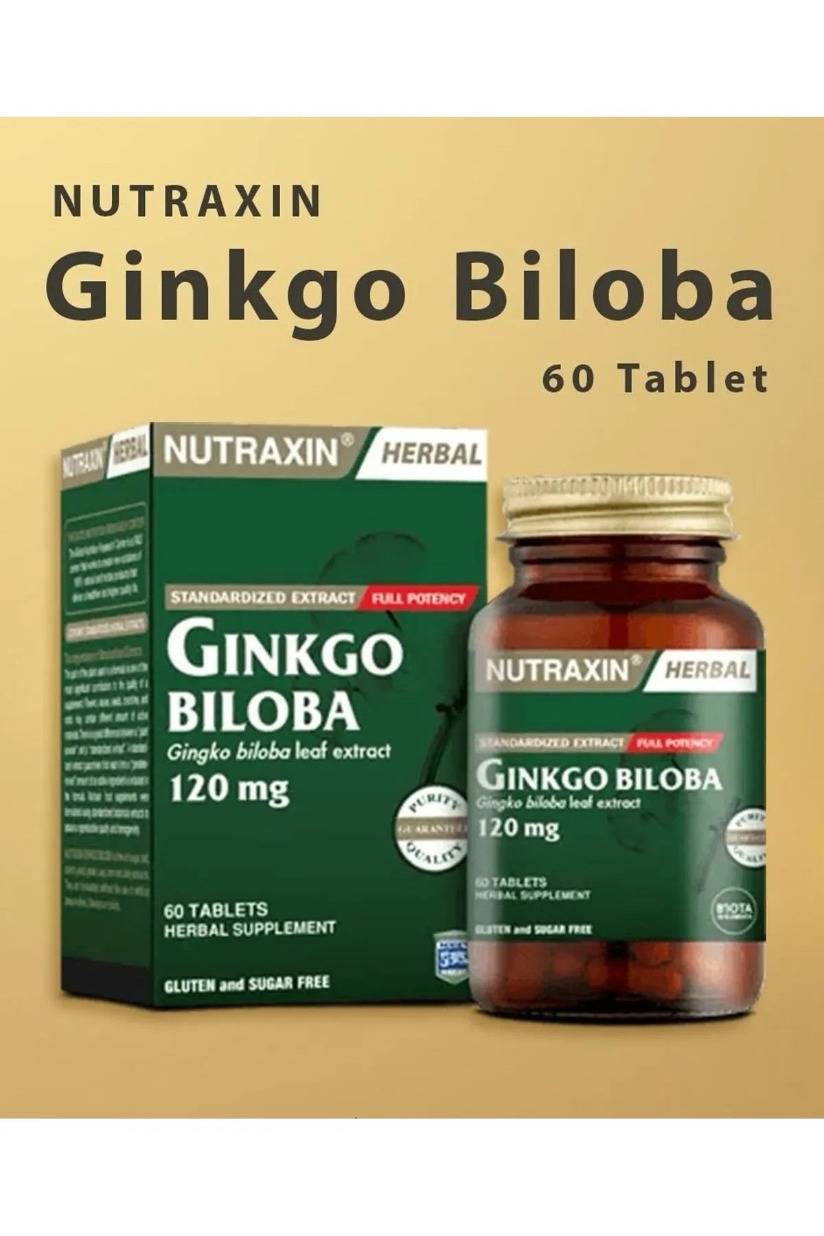 Nutraxin Ginkgo Biloba 60 Kapsül