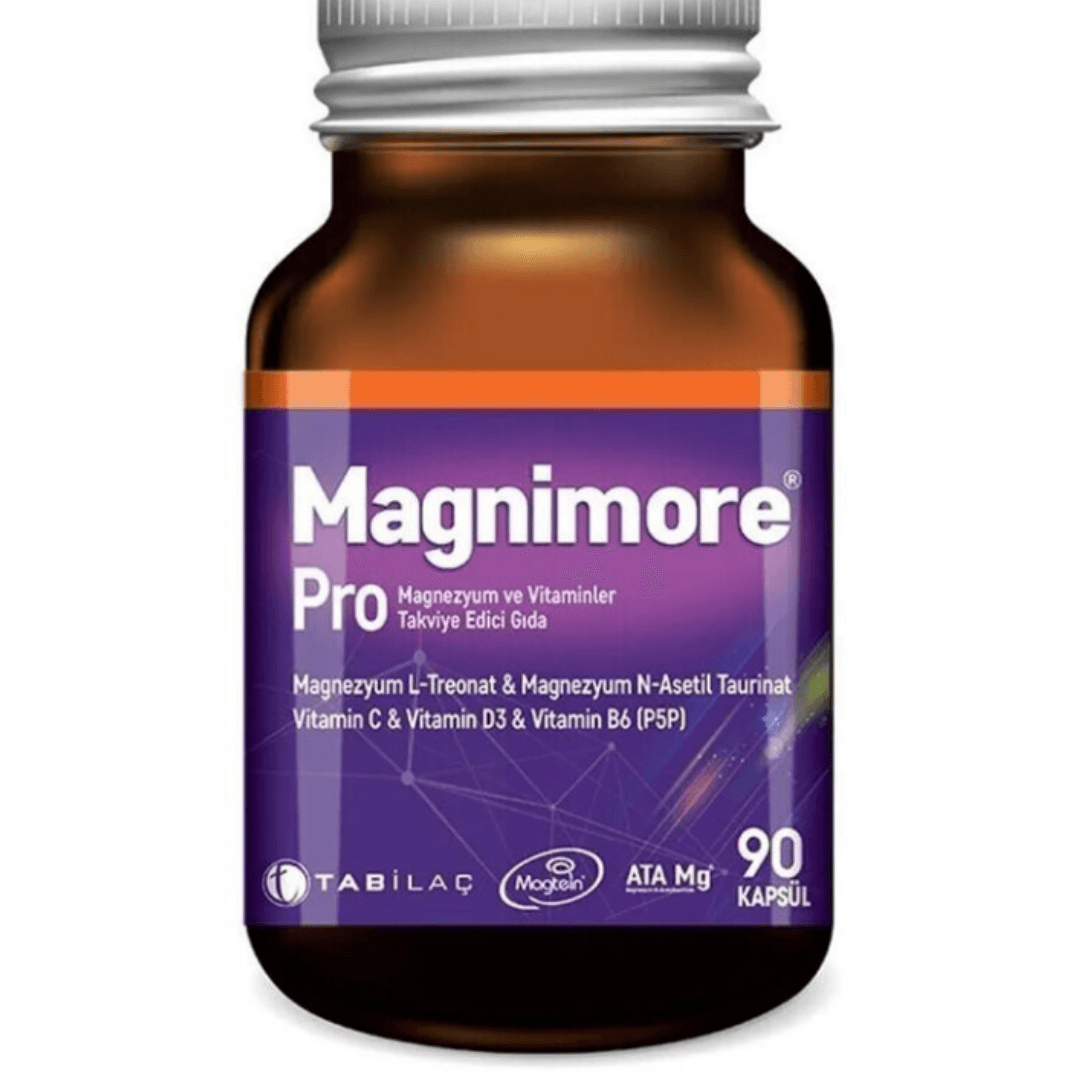 Magnimore Pro Magnezyum ve Vitaminler Takviye Edici Gıda 90 Kapsül