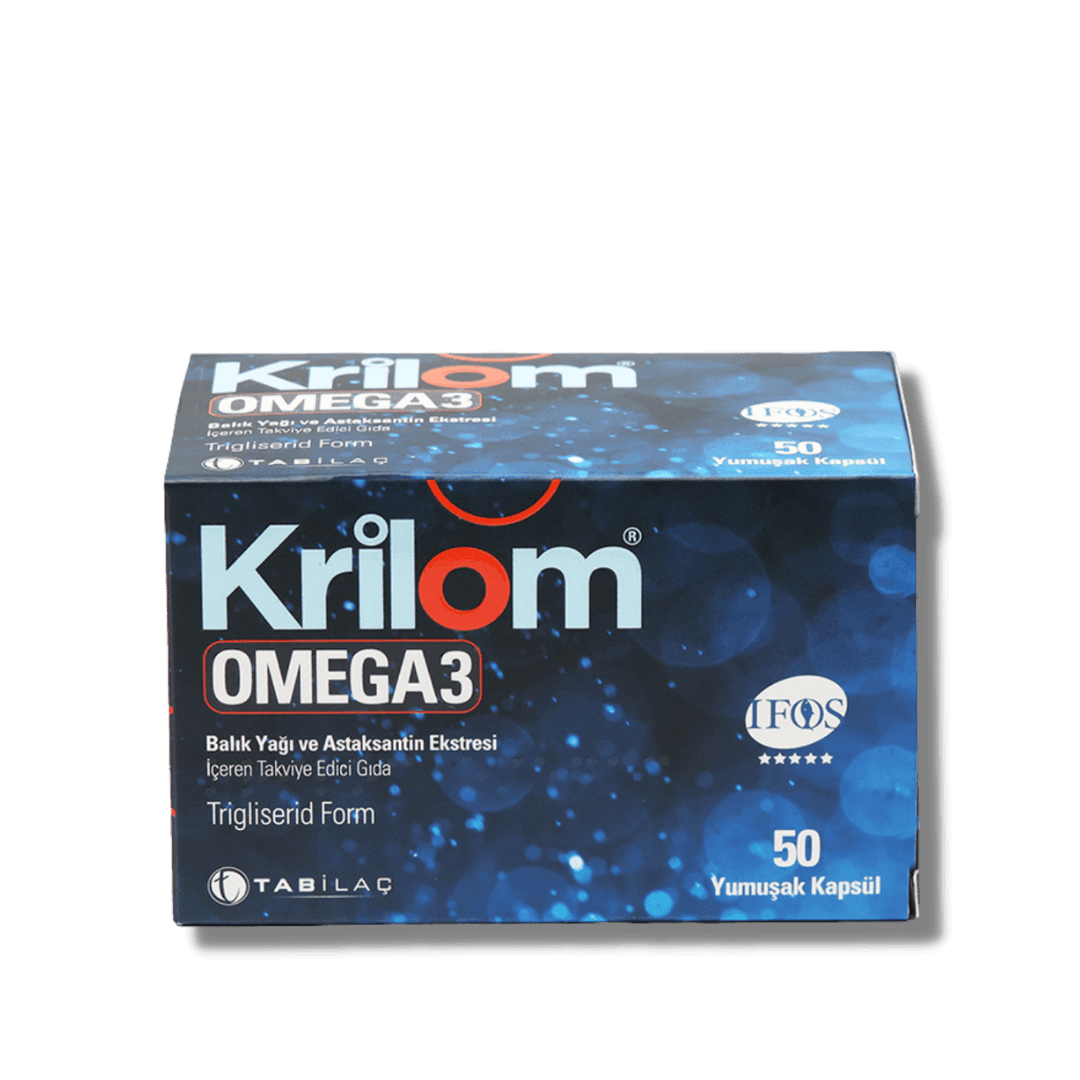 Krilom Omega 3 Balık yağı ve Astaksantin 50 Kapsül