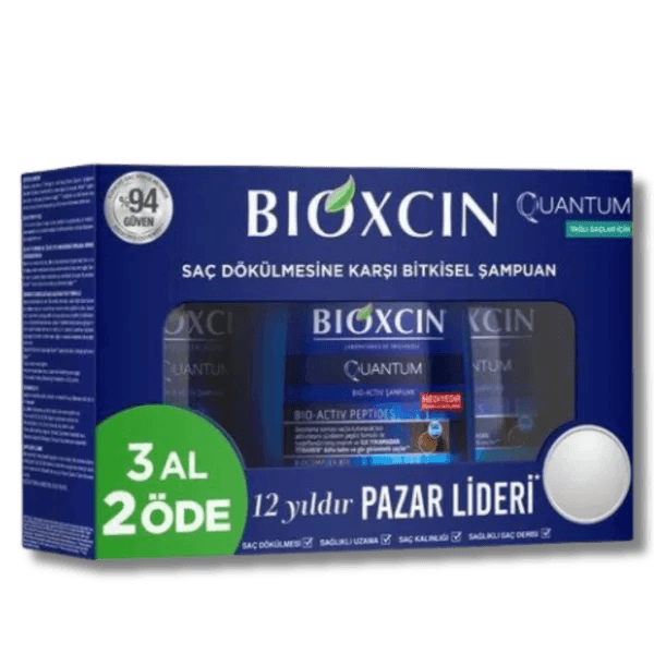 Bioxcin Quantum Şampuan 3al 2öde (Yağlı Saçlar)