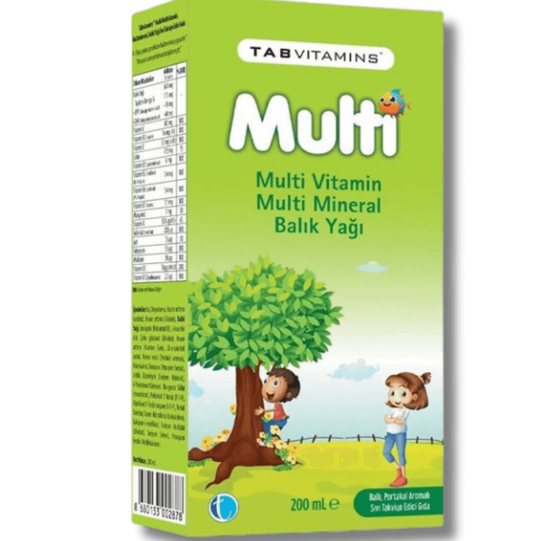 Tabvitamins Multi Multivitamin Mineral Balık Yağı 200 ml