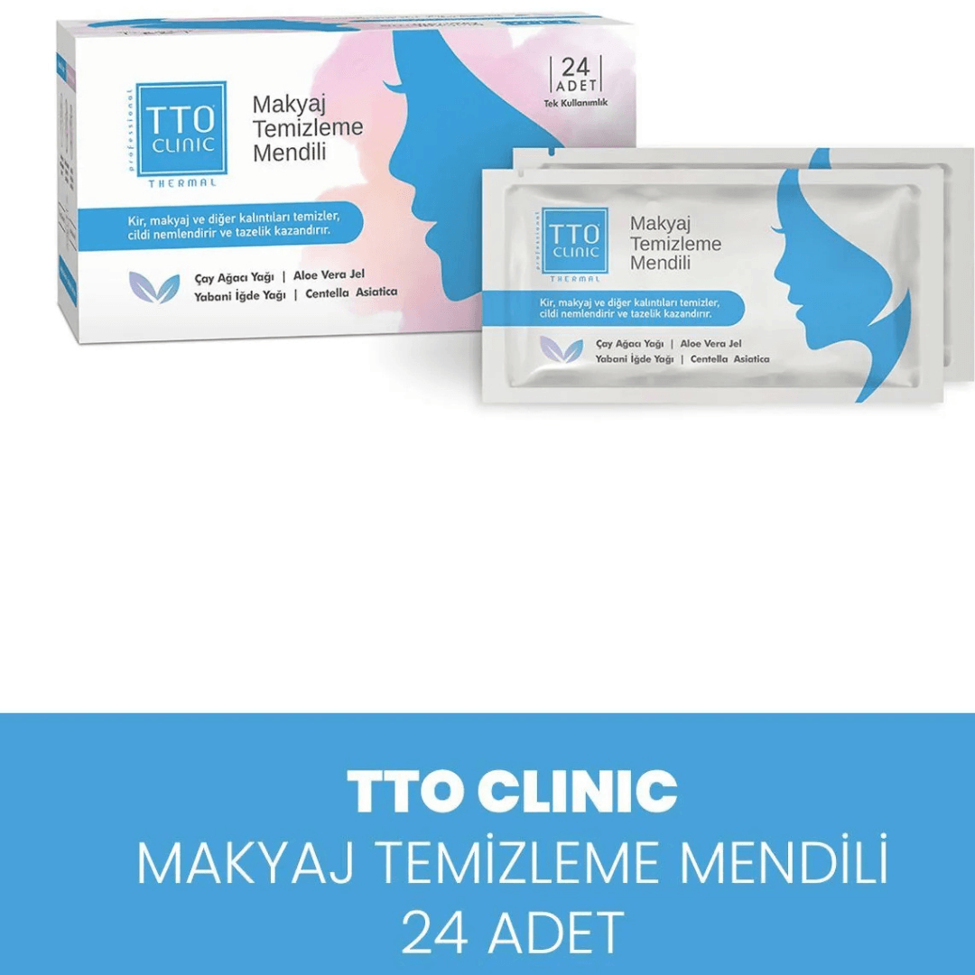 TTO Clinic Makyaj Temizleme Mendili 24 Adet
