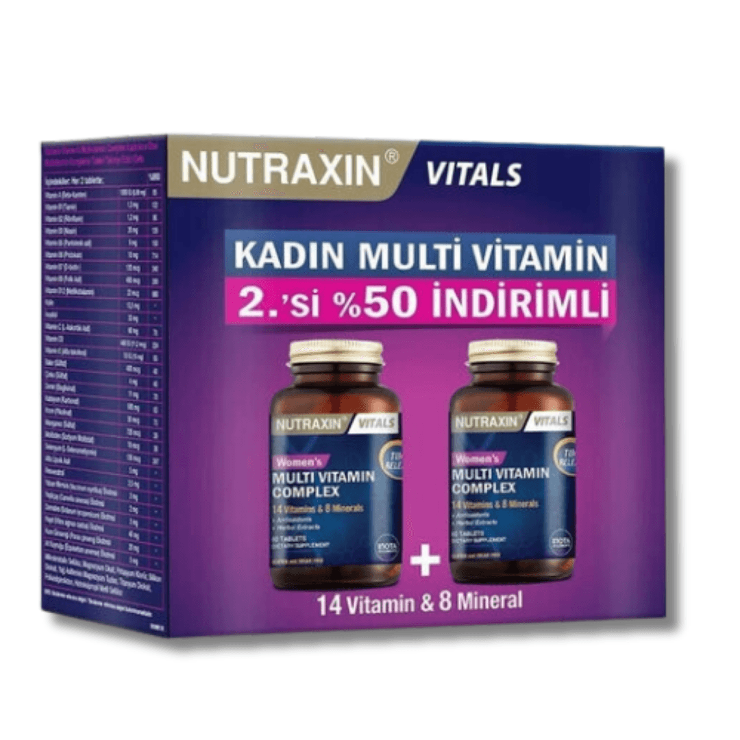 Nutraxin Womens Multi Vitamin Complex Avantaj Paket - 2. % 50 İndirimli