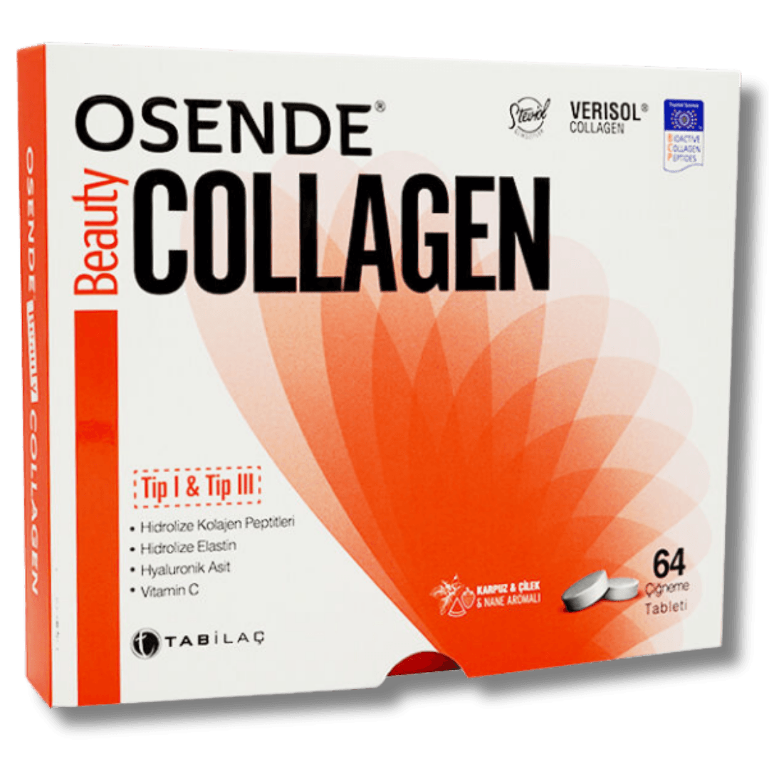 Osende Beauty Collagen Tip I ve Tip III 64 Çiğneme Tableti